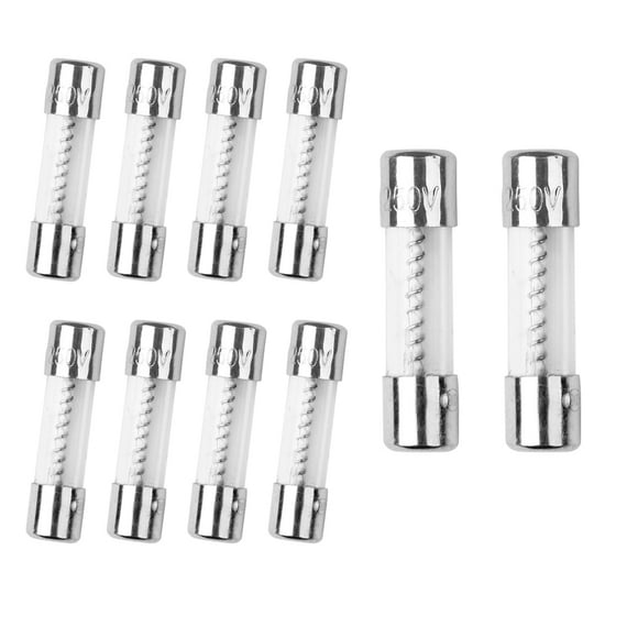 Keyron 10 Pcs 1A 250V Fusible en Verre T1AL250V 5x20mm