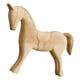 thumbnail image 4 of Escultura de caballo de madera en blanco, pintura DIY, adorno animal, figura creativa de escritorio Estilo B, 4 of 8