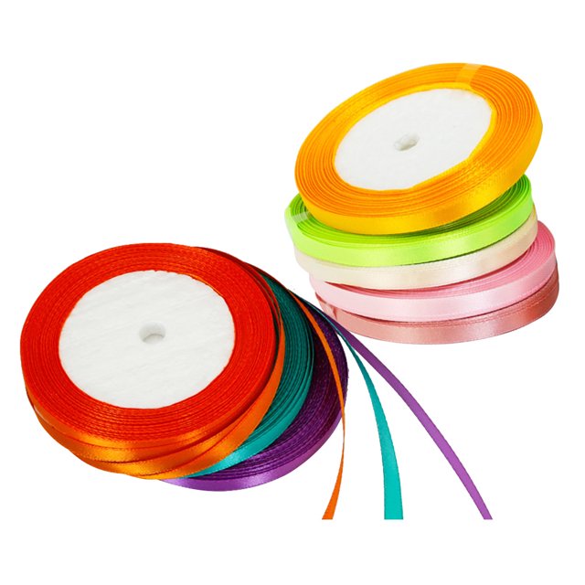 8pcs 6mm Globos Cintas Envoltura de regalo Cintas de embalaje de flores Accesorios Fiesta DIY Accesorios de cadena decorativa (Color surtido)
