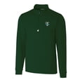 thumbnail image 2 of Men's Cutter & Buck Green Tulane Green Wave Traverse Stretch Quarter Zip-Pullover Top, 2 of 3