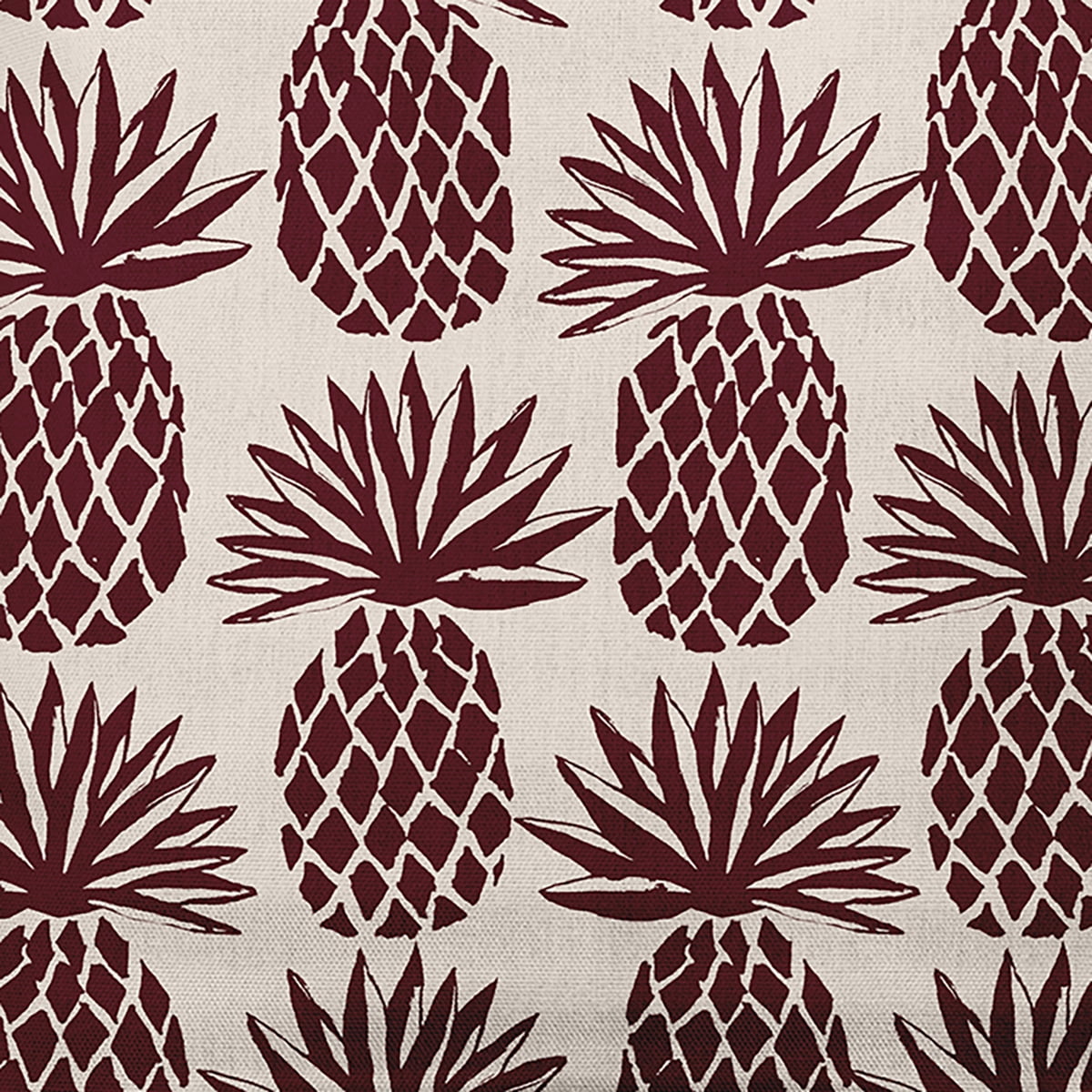 Simply Daisy 20" x 20" Pineapple Stripes Indoor/Outdoor Polyester Throw Pillow, Pomegranate