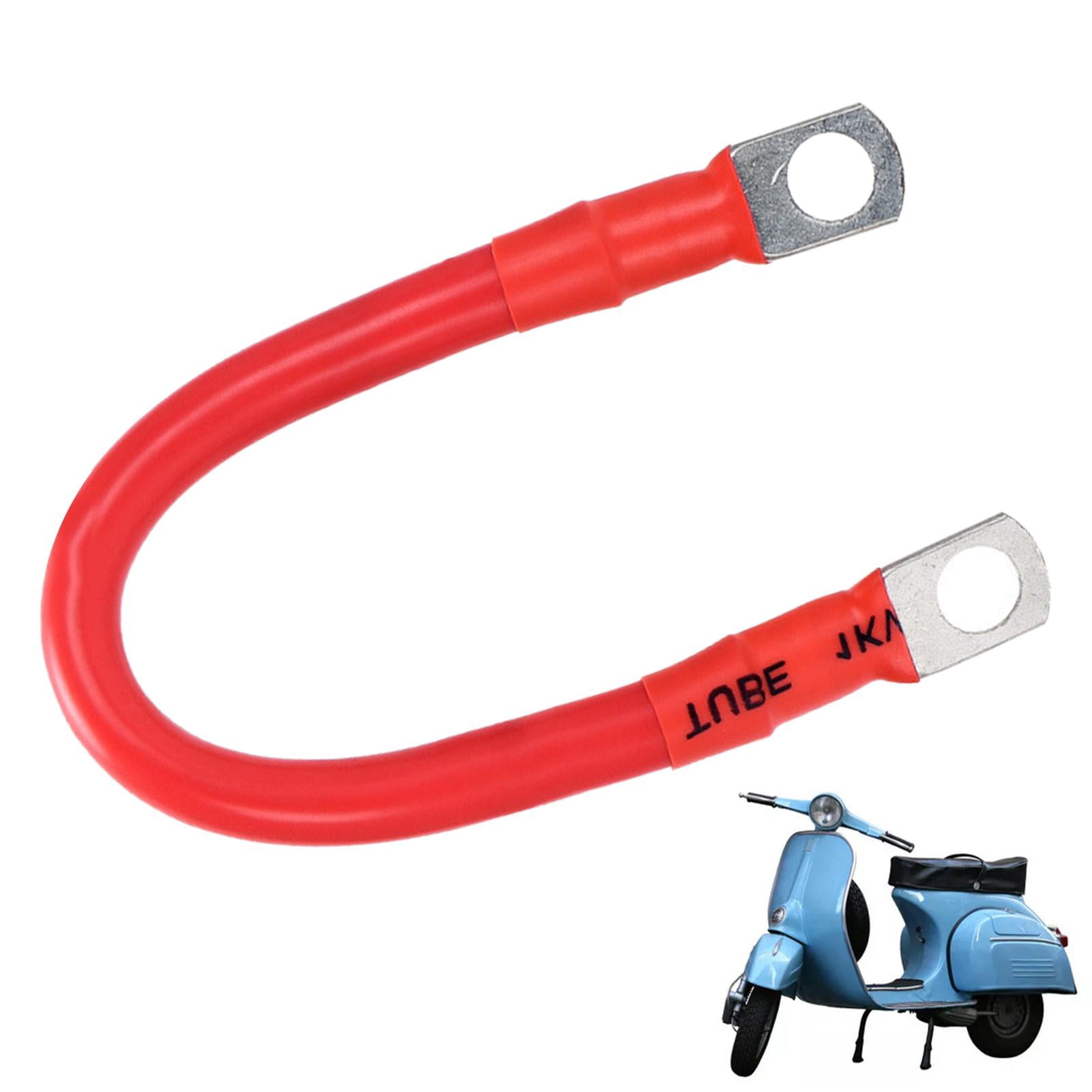 Marine Battery Cables, Battery Wire Cable, Inverter Cables with Terminals 2 AWG Gauge, Black Red Battery Connector, Power Inverter Cables for Auto Motorcycle Boats Marine Car