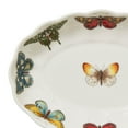 thumbnail image 5 of Portmeirion Oval Fluted Dish Botanic Garden Harmony Laurel Emboss Butterflies Floral 6 1/8 Inch, 5 of 7