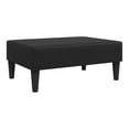thumbnail image 2 of Footstool Black 30.3"x21.7"x12.2" - Faux Leather Ottoman - Modern Living Room Decor - Comfortable Foot Rest - Extra Seat, 2 of 8