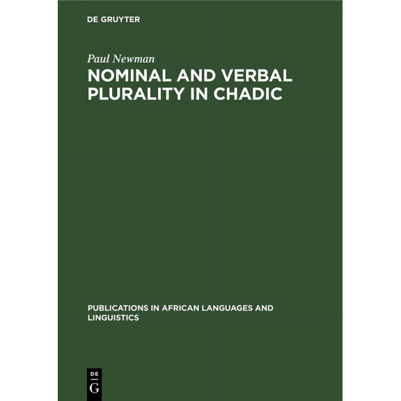 Publications in African Languages and Li Nominal and Verbal Plurality in Chadic, Book 12, (Hardcover)