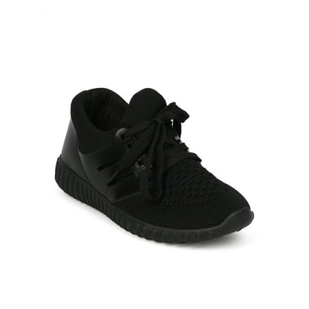 

New Women Nature Breeze Link-01 Knitted Lace Up Side Lace Panel Jogger Sneaker