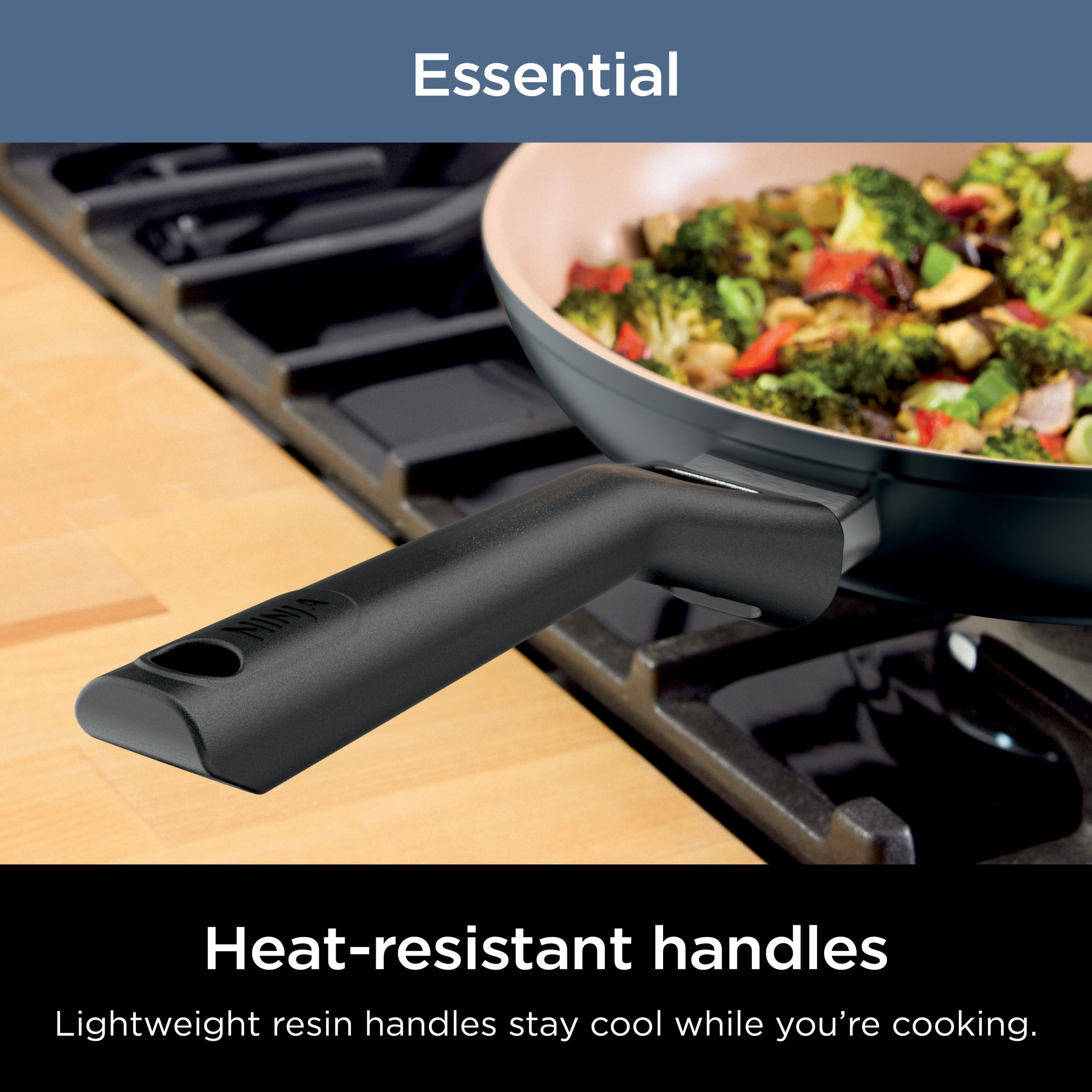 Ninja 10pc Ceramic Pots and Pans Non-Stick Cookware Set Ninja 10pc Ceramic Pots and Pans Non-Stick Cookware Set