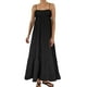 thumbnail image 1 of Vestido largo sin mangas de verano con tirantes finos y ribetes en contraste para mujer, 1 of 5