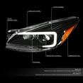 thumbnail image 2 of DNA Motoring For 13-16 Ford Escape LED DRL Black Amber Corner Projector Headlight Lamps pair, 2 of 9
