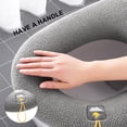 thumbnail image 4 of Laklulu - Funda para asiento de inodoro, más gruesa y suave, con asa para calentar el baño, elástica y lavable, 4 of 5