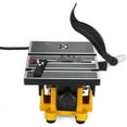 thumbnail image 2 of FETCOI 4-Inch Mini Table Saw Plastic Wood Glass Cutting Sawing Cutting Machine with 2 Saw Blades 4500rpm Carbide Tipped Blade 5/8" Cutting Depth 3 Wire, 2 of 8