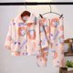 thumbnail image 1 of Conjuntos de pijamas de franela suave para niños y niñas, Tops de manga larga con solapa y pantalones de dibujos animados, ropa de dormir para otoño e invierno, novedad xuanjing  unisex, 1 of 2