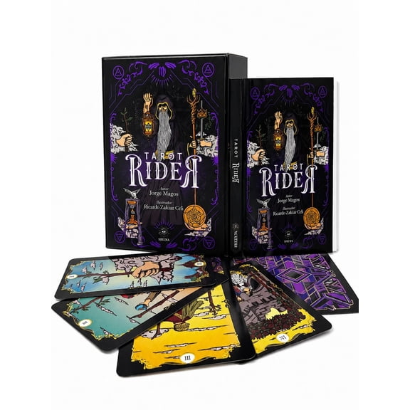Tarot Rider Waite mazo de cartas con guía de interpretación en español 78 cartas de cartón laminado