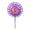 Purple, variant on Pebbuoy Handheld Windmill Toy Double Layer Vibrant Color Lightweight Wind Spinner Kids Toys Garden Decoration