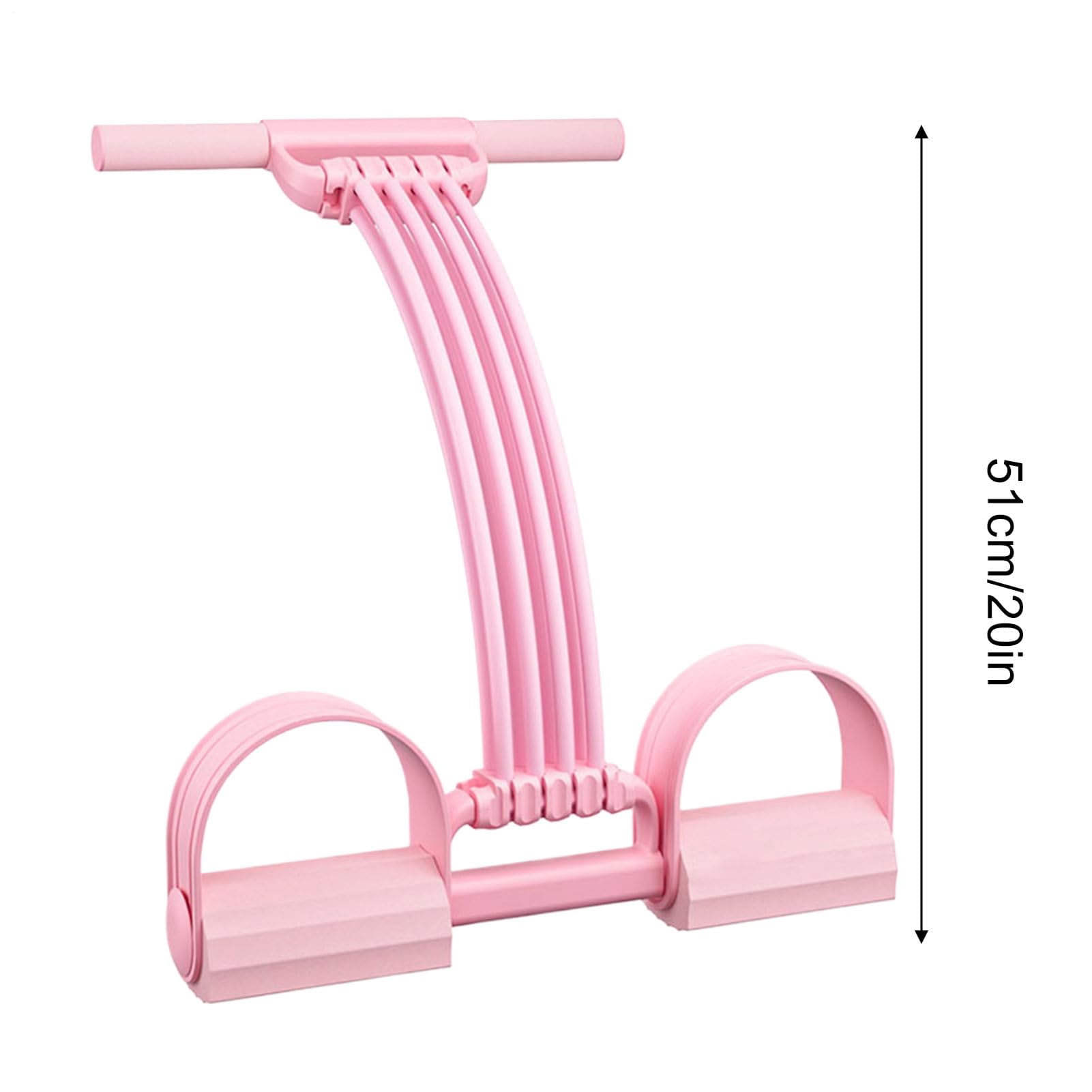 Pedal Resistance Band - Elastic Abdominal Trainer | Sit-Up Training Equipment, Bodybuilding Expander with Handles, Exercise Rope Pedal for Men Women Boys Girls Youth Teens Abdomen Waist Arm Leg