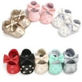 thumbnail image 6 of Infant Baby Girls Princess Flats Toddler First Walkers Soft Non-Slip Crib Wedding Dress Shoes Baby Shoes 0-18M, 6 of 6