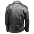 thumbnail image 3 of Men's Faux Leather Bomber Jacket Motorcycle Lapel Asymmetric Zip Up Slim Fit Biker Coat Thickening Parka with Pocket, 3 of 6