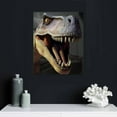 thumbnail image 4 of ONETECH  Canvas Print Wall Art for Office/Livingroom/Bedroom Tyrannosaurus Rex Dinosaur Stretched and Framed Modern Giclee Artwork Wall Decor, 4 of 4