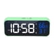 thumbnail image 2 of Reloj despertador digital de música moderna, 4 puertos de carga USB de dual de brillo ajustable 12/24H Relojes de electrónicos grandes , Verde BLESIY Despertador digital, 2 of 8