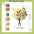 thumbnail image 3 of Blue Artificial Peony Bouquet Lifelike No Fade Flowers for Wedding Table Centerpiece Decor, by Bradem, 3 of 8