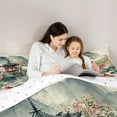 thumbnail image 6 of Feelyou Lake Lotus Fish Bedding Comforter Set, Chinese Style Garden Twin Comforter Sets, Vintage Watercolor Reversible Bedding Set, Microfiber Bedroom Decor, 2-Piece, 6 of 9