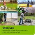 thumbnail image 3 of Greenworks 25ft High-Pressure (2300 PSI) Kink-Free Hose with M22 Adaptor for Extended Reach, 3 of 5