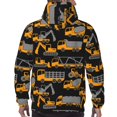 thumbnail image 7 of Sikiie Yellow Excavator Men's Hoodie, Essentials Hoodie, Sweatshirt, Pullover Hooded Sweatshirt for Men-3X-Large, 7 of 7