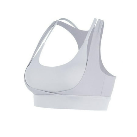 

Brand Clearance!!Women s Elastic Ribbed Beautiful Back Sports Bra Shockproof Running Fitness Quick Dry Gathering Training Yoga Bralette