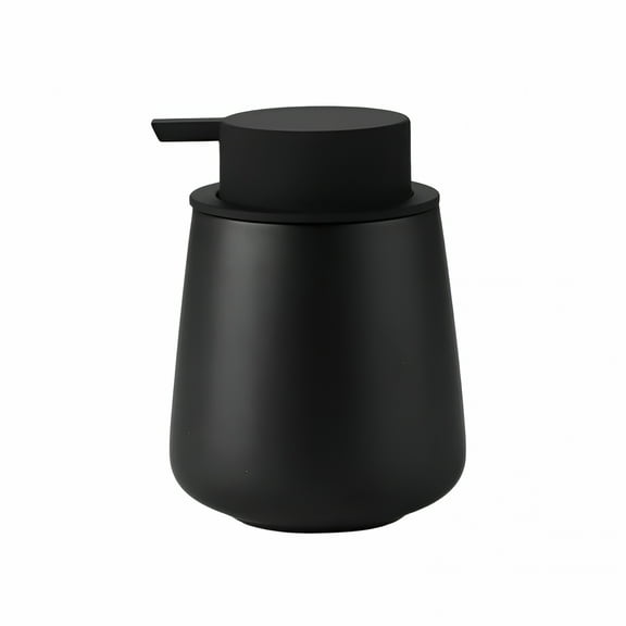 ACDANC Foam Hand Soap Dispenser - 12 Oz Bathroom Lotion Hand Pump Dispenser, Ceramic Foaming Soap Dispenser with Removable Pump for Kitchen Hand Wash Dispenser, Black