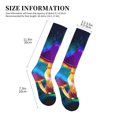 thumbnail image 5 of Bixox Magic Mushrooms ,Fireflies Print Compression Socks,Compression Socks Women & Men Circulation for Medical,Running,Athletic, 5 of 7