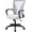 White, variant on Home Office Chair Mid Back PC Swivel Lumbar Support Adjustable Desk Task Computer Ergonomic Comfortable Mesh Chair with Armrest (Orange)