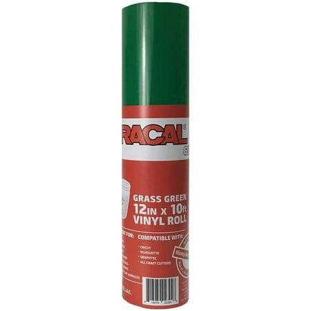 12.125 x 10ft Roll of Oracal 651 Grass Green Craft Vinyl - On a 2.5 Core - Adhesive Vinyl for Cricut, Silhouette, and Cameo Cutters - Gloss Finish - Outdoor and Permanent