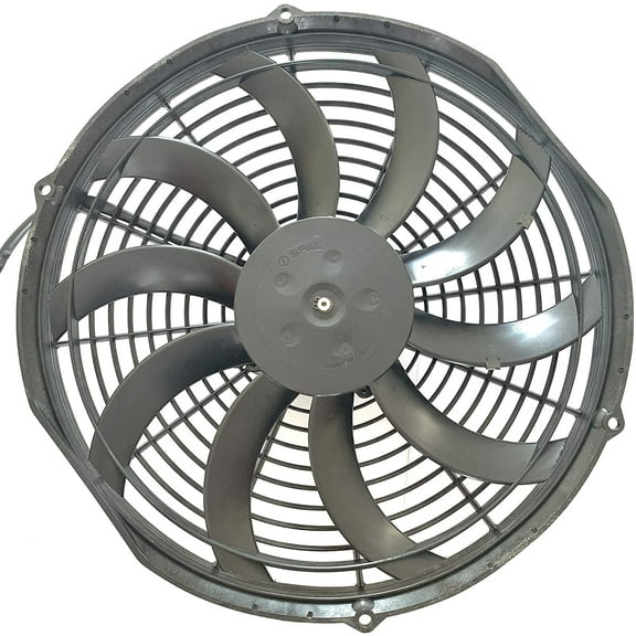 SPAL 30102044 13" Puller Fan 12 VOLT High Performance Curved Blade 1777 cfm