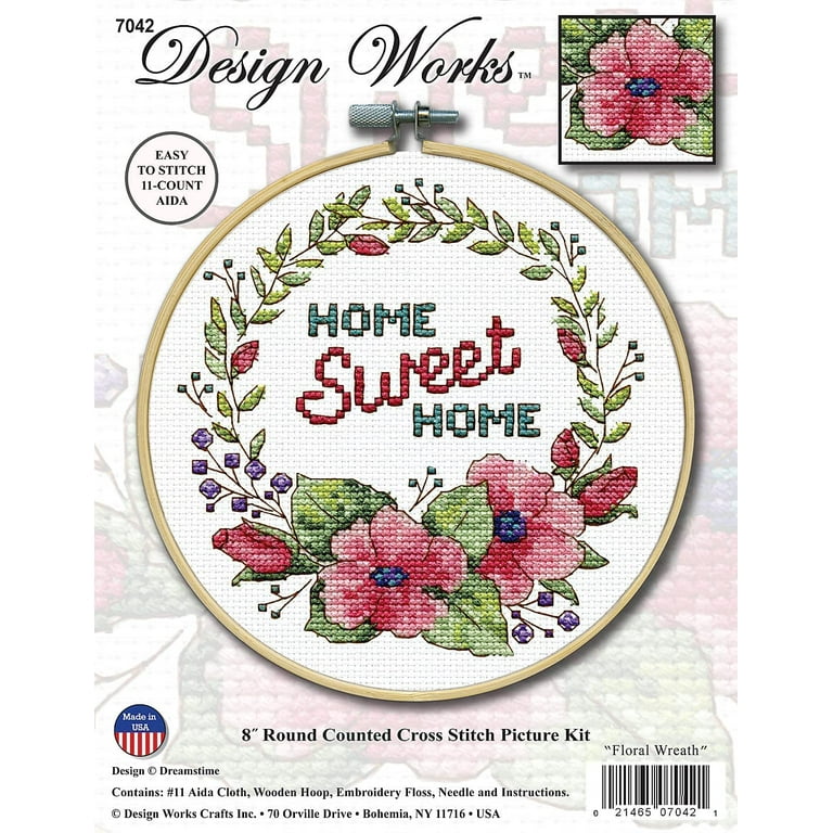 Design Works™ Home Sweet Home Hoop Counted Cross-Stitch Kit