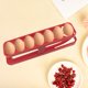 thumbnail image 4 of Soporte para huevos de nevera de 2 niveles, estante para huevos doméstico con desplazamiento automático, suministros de cocina, 4 of 7