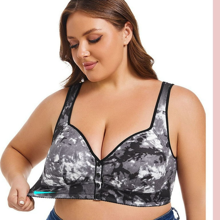 Womens Oversized Everyday Bras, Daisy Bras for Women, Front Snap