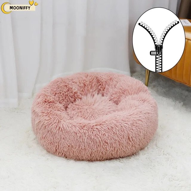 Pet Dog Bed Comfortable Donut Round Dog Kennel Ultra Soft Washable Dog and Cat Cushion Bed Winter Warm Sofa ShopWise Round