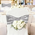 thumbnail image 2 of JoyMoreHome Valentine Day Sequin Chairback Bow Decor, Stretch Chair Sashes with Buckle, for Holiday Party, Diningroom, Kitchen, Livingroom, 2 of 6