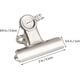 thumbnail image 2 of 6pcs Large Metal Hinge Clips,2 Inch Silver Bulldog Paper Clip Clamp/Money File Binder Clips, 2 of 5