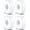 Four, variant on PETGLE Motion Sensor Night Light - Plug-in 6000K Cool White Anti-Glare LED Nightlight, Ultra Bright Cozy Soft Glow Not Dazzling for Hallway, Stairs, Garage, Bedroom, Bathroom, Garage, Kitchen, 2 Pack