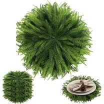 Cedar Placemats,Faux Cedar Placemats,Faux Cedar Greenery Placemats Round,Christmas Placemats, Faux Cedar Mat,Thanksgiving Placemats Round Artificial Xmas Place Mats Table Decoration for Dining 15 Inch