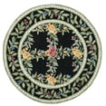 thumbnail image 3 of Safavieh Chelsea Makayla Bordered Area Rug, Black, 3' x 3' Round, 3 of 13