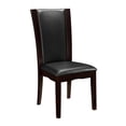 thumbnail image 3 of Lexicon Wood and Faux Leather Dining Room Side Chair in Espresso (Set of 2), 3 of 6