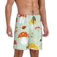 thumbnail image 2 of Xecao Mushroom Bee Print Men's Sleepwear Shorts Pajama Bottom Lounge Short nightwear with Convenient Pockets for Relaxed Home Wear-4X-Large, 2 of 6