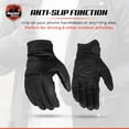 thumbnail image 6 of Daniel Smart Leather Gloves – Aniline Goat Leather Motorcycle Gloves with Knuckle Protection and Gel Palm, 6 of 6