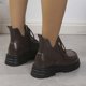 thumbnail image 4 of NECHOLOGY Botas Mujer Adulto Femenino Zapatos Botines de mujer Botas de cuero apiladas Botines Botas de tacón para mujer Botas de moda Botas para mujer (Brown, 9), 4 of 7