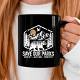 thumbnail image 4 of Save Our Parks Resist National Park Protect ALT US Parks Mug For Coffee Lover, Funny Ceramic Mug 11Oz-15Oz, 4 of 5