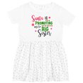 thumbnail image 3 of Inktastic Santa is Promoting Me to Big Sister Girls Toddler Dress, 3 of 5