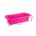 thumbnail image 2 of Bewildely Molde Rectangular de silicona para hornear, molde para tostadas de caramelo, herramienta para hornear pan de Pascua, suministros de cocina DIY, Herramientas y accesorios para hornear rosado Bewildely HA9120-02B, 2 of 6