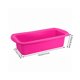 thumbnail image 2 of Bewildely Molde Rectangular de silicona para hornear, molde para tostadas de caramelo, herramienta para hornear pan de Pascua, suministros de cocina DIY, Herramientas y accesorios para hornear rosado Bewildely HA9120-02B, 2 of 6